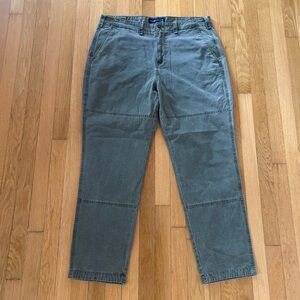 Abercrombie and Fitch Utility Pants Rip Stop Olive Green 36x32 Military Surplus
